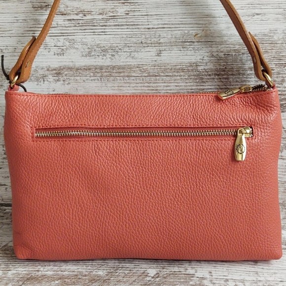 🟧NWT Valentina Coral Leather Crossbody - Picture 5 of 13